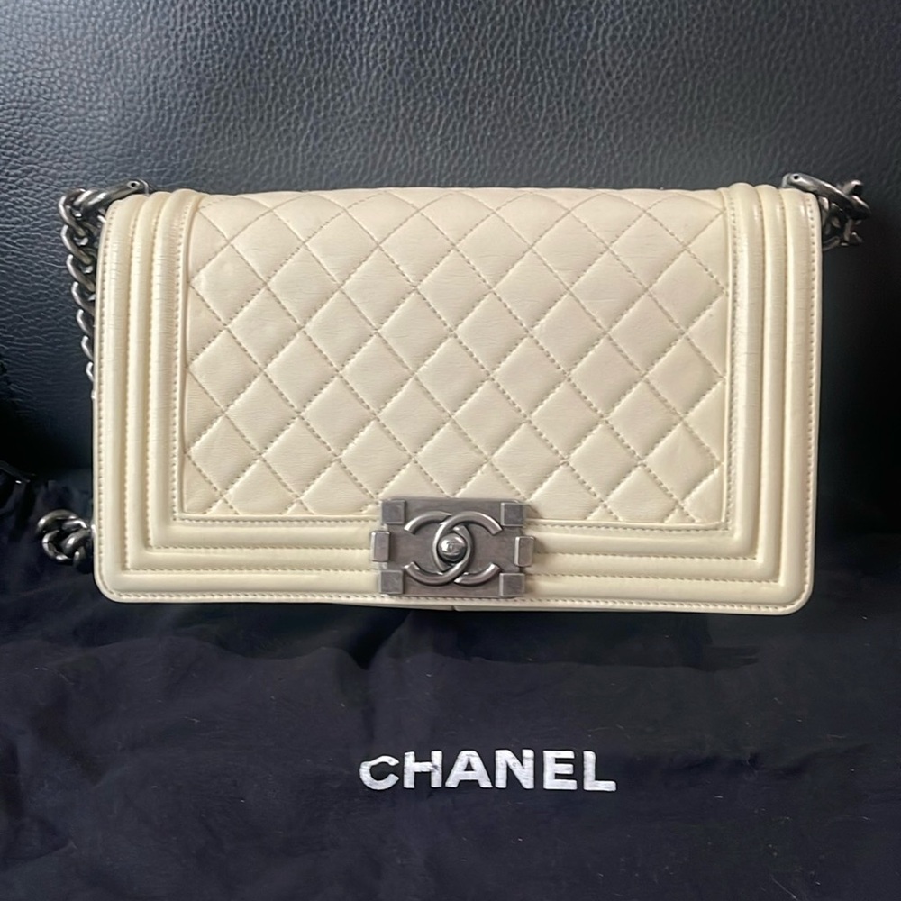 Chanel Old Medium Boy Flap Bag